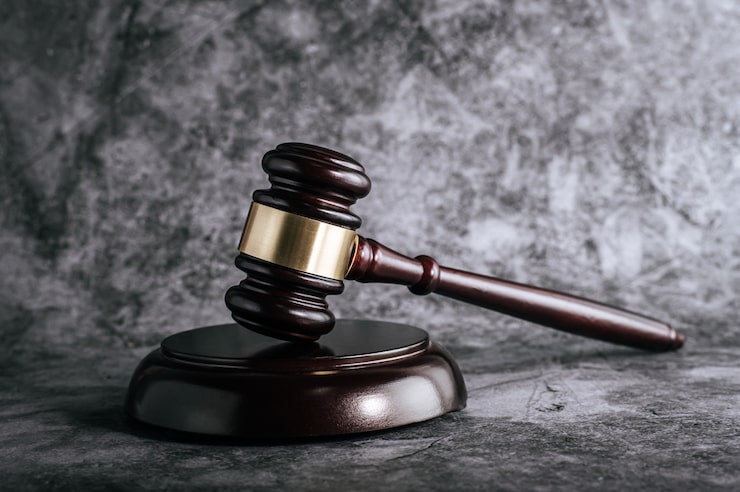 Law professionals in a formal office setting